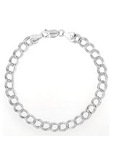 beautiful small Italian charm link silver baby bracelet
